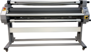 MEFU MF1700-M1 LITE roll laminator front view with glue-free silicon rollers