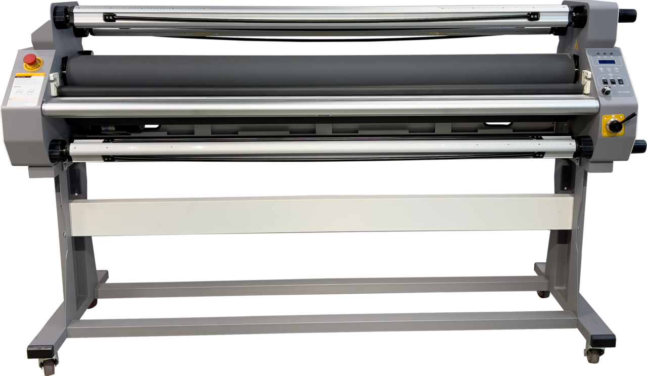 MEFU MF1700-M1 LITE Roll Laminator – Front View MEFU MF1700-M1 LITE roll laminator front view with glue-free silicon rollers